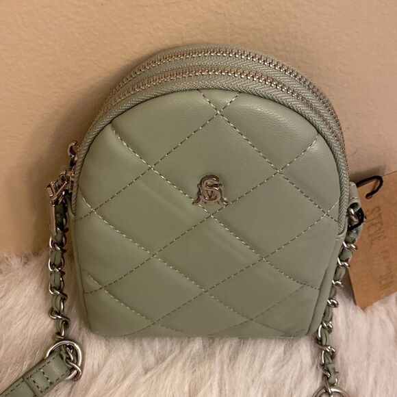 NWT Steve Madden (btaluli) Quilted Double Zip Mini Crossbody - Picture 5 of 8
